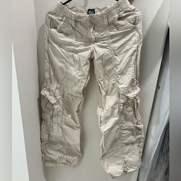 Off-white low waist color cargo pants - Picture 1 of 3